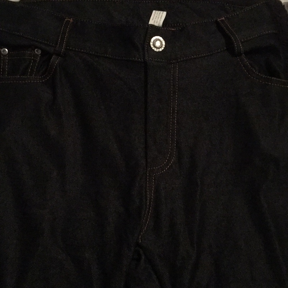Dark denim colored Jeggings